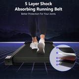 New 8.10 Walking Pad Under Home Desktop Treadmill -2.5HP Walking Treadmill 0.6-4MPH 300LBS Capacity Remote Control Battery - V.I.P Digital Presence