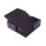 Creative PU leather coaster Exquisite insulated tea water cushion Square leather coaster - V.I.P Digital Presence