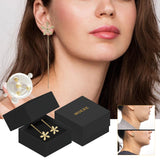 Sweet Crystal Flower Long Earrings, Ear Acupoint Earrings Niche Fashion Small Fresh And Cute Earrings - V.I.P Digital Presence