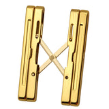 Cigar shelf pure copper gold-plated folding shelf portable cigarette holder simple - V.I.P Digital Presence