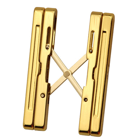 Cigar shelf pure copper gold-plated folding shelf portable cigarette holder simple - V.I.P Digital Presence