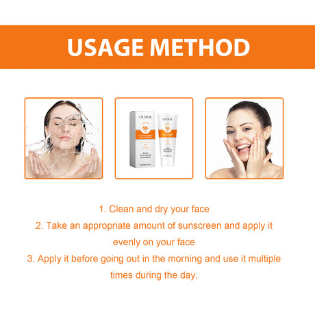 Daily Soft Touch Sunscreen, Gentle Facial Body Skin Non-Sticky Non-Fake White Protection Moisturizing Anti-Uv Cream - V.I.P Digital Presence