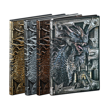 Retro Embossed Evil Dragon Notebook Metal Three-Dimensional Dinosaur European-Style Notebook - V.I.P Digital Presence