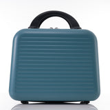 Carry-on Luggage 20 Inch Front Open Luggage Lightweight Suitcase with Front Pocket and USB Port, 1 Portable Carrying Case  Blue