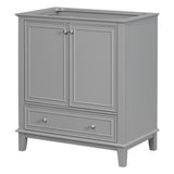 30 inch bathroom vanity no sink  base only gray - V.I.P Digital Presence