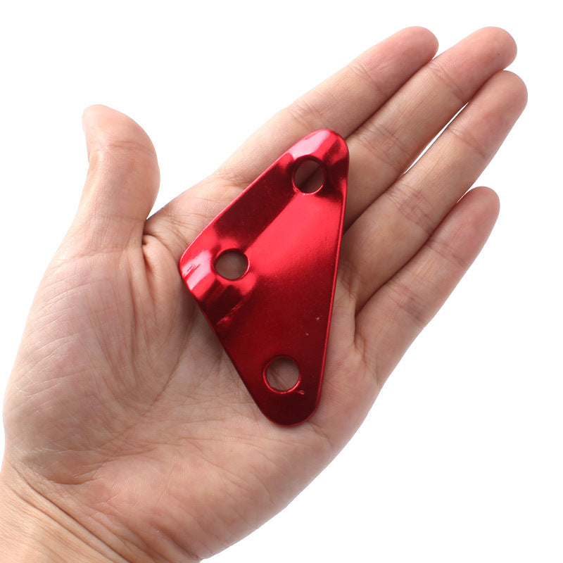 Hebilla antideslizante de aleación de aluminio para cuerda de viento exterior, hebilla de cuerda de paraguas, ajuste de toldo de tienda, accesorios de cuerda de tracción, hebilla triangular 