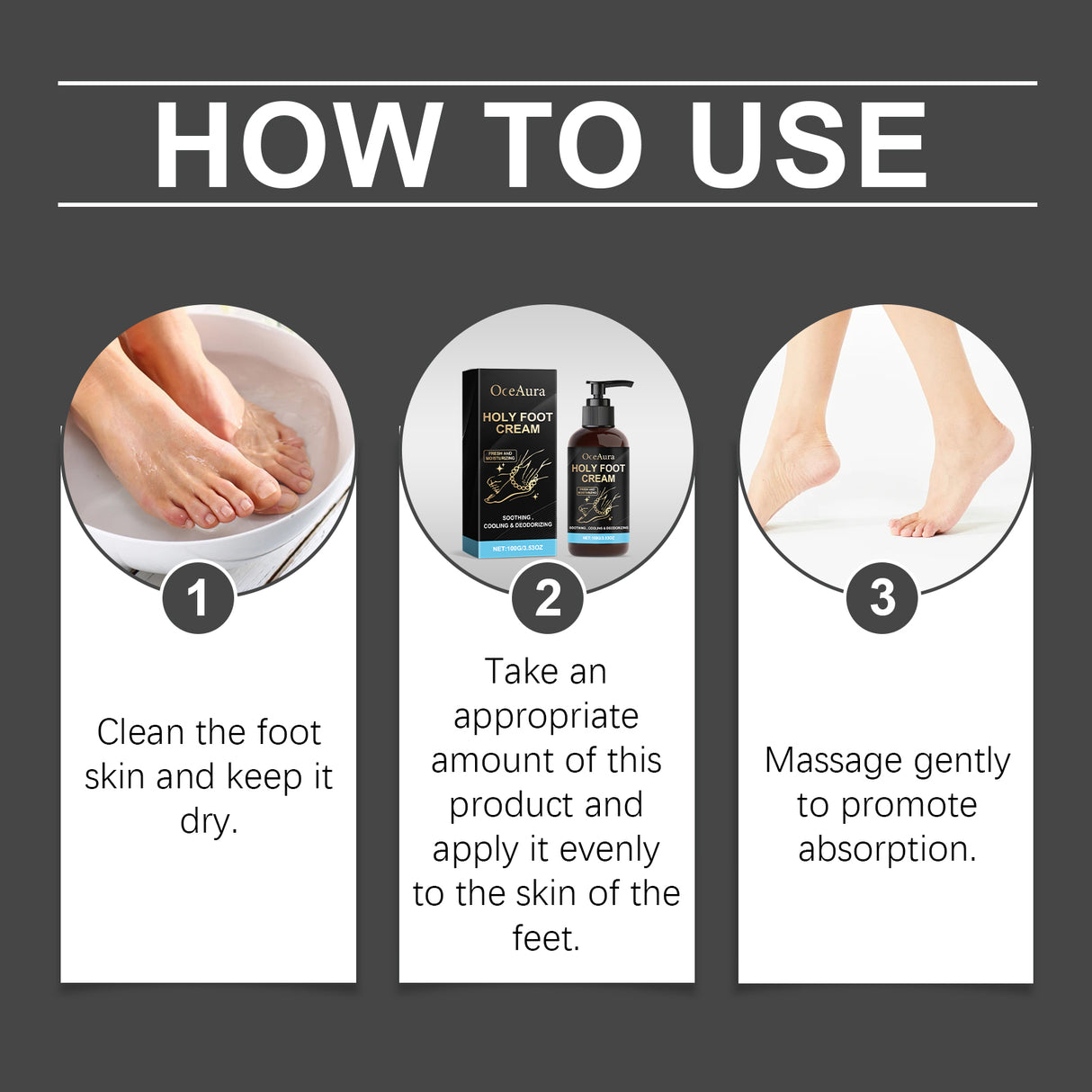 Hydrating Foot Cream Refreshing Moisturizing Heel Massage Foot Care Skin Foot Care Cream