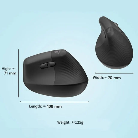 Logitech  lift mouse Wireless Bluetooth Mouse Business Office Softtone Mouse Ergonomic Business Office Mouse - V.I.P Digital Presence