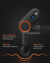 900-turn fascial gun USB charging massage angle rotatable full body muscle massage machine gun - V.I.P Digital Presence