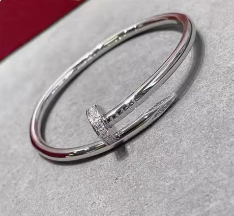 Precision Thick Plating Head and Tail Diamond Fashion Three-Circle Full Diamond Couple Bracelet - V.I.P Digital Presence