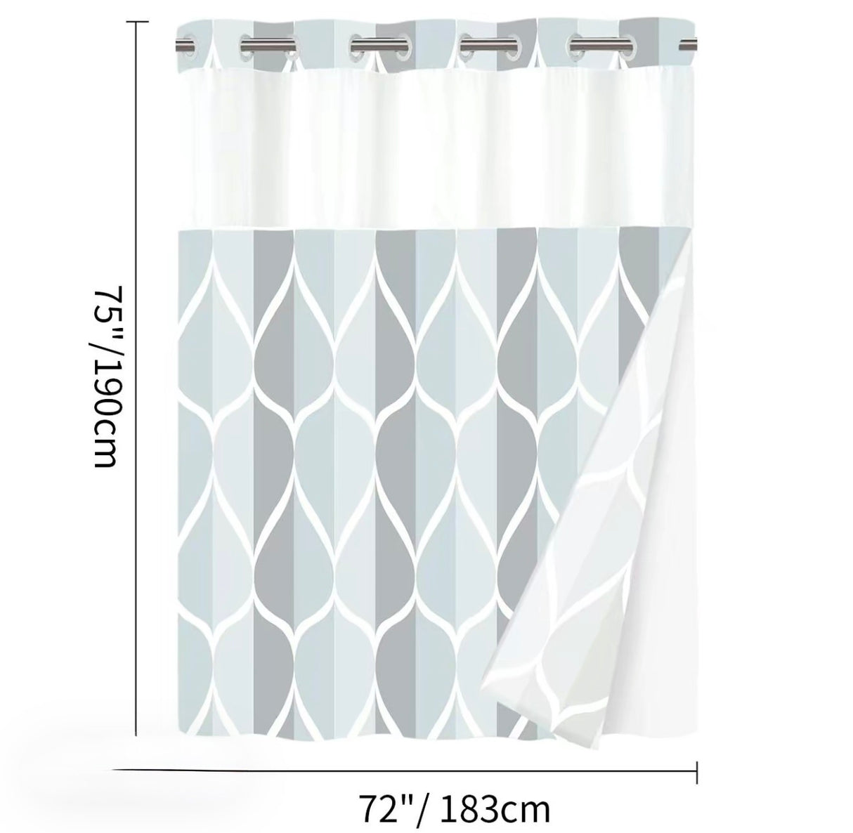 GeoWave Shower Curtain