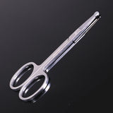 Silver Round Nose Nose Hair Trimmer 9cm Extra Facial Hair Beard Beard Eyebrows Stainless Steel Beauty Scissors - V.I.P Digital Presence
