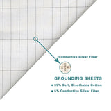 Earthing Ground Pillow Case For Health & EMF Protection Improves Sleep Conductive Silver Fiber Cotton Pillowcase - V.I.P Digital Presence