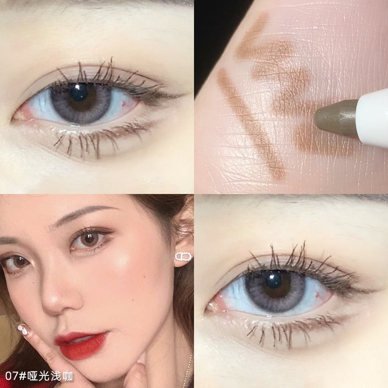 1Pcs  Diamond Glitter Eyeshadow Liner Pencil Face Makeup Highlighter Long lasting Matte Pink Silkworm Champagne Gold Eyeliner Pen - V.I.P Digital Presence