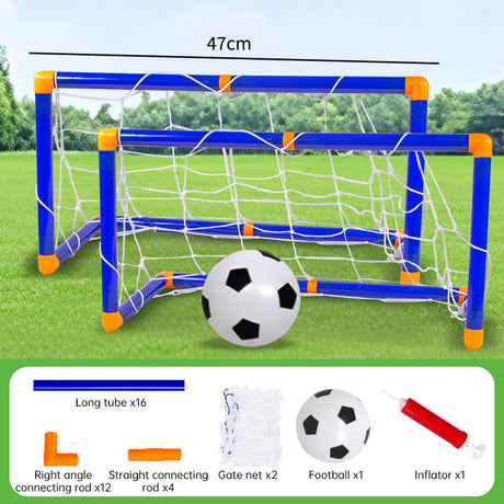 Mini foldable plastic soccer set, detachable posts, high-strength, indoor/outdoor, kids' bday gift - V.I.P Digital Presence