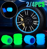 Car Tire Luminous Valve Cap Car With Electric Vehicle Motorcycle Air Nozzle Cover Luminous Valve Core Cover Tire Universal