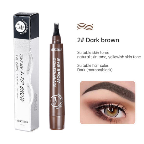 Long Lasting 5 Colors Sketch Liquid Eye Brow Pencil Waterproof Microblading Tattoo Fork Tip Eyebrow Pencil - V.I.P Digital Presence