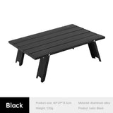Mesa de picnic plegable, ligera, portátil y ultraligera, de aluminio, para acampar y hacer senderismo al aire libre.
