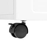 ON-TRANS flexible cream style coffee table with 2 brake wheels, drawers, large storage space, white, 39.37 '' x 23.6 '' - V.I.P Digital Presence