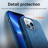 Italian Alcantara Case for iPhone 15 Pro Max Business Leather Phone Back Cover for iPhone 13 Pro Max Magnets - V.I.P Digital Presence