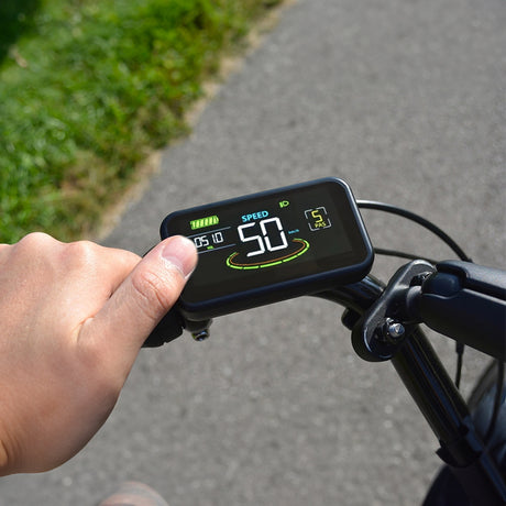 Waterproof color LCD meter H6C for e-bikes, SM/weatherproof connector, smart e-bike screen with USB. - V.I.P Digital Presence