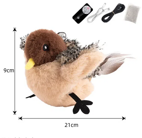 Cat toys touch sense sound teasing cat sticks plush simulation birds pet supplies grind teeth self pleasure relieve boredom - V.I.P Digital Presence