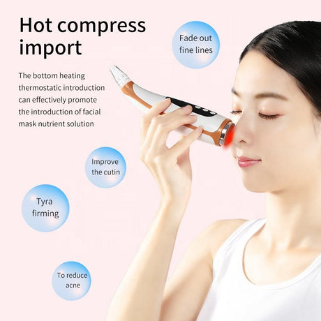 New Electric Suction Blackheads Pore Cleaning Surface Instrument Hot Compress Guide Out Acne Blackheads Beauty Instrument - V.I.P Digital Presence