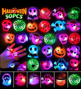 GlowFright Halloween Rings