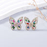 Alloy Inlaid Rhinestone Butterfly Earrings - V.I.P Digital Presence