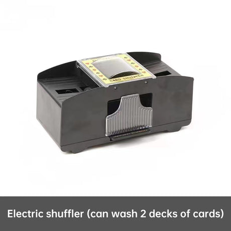 3 - sec Silent ABS Card Shuffler for Games , silent, made of ABS. For poker, board and family games. - V.I.P Digital Presence