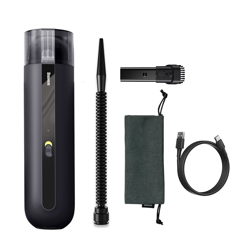 Baseus A2 Car Vacuum Cleaner Mini Handheld Auto Vacuum Cleaner with 5000Pa Powerful Suction For Home & Car & Office - V.I.P Digital Presence