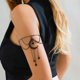 Sweet and Cool Gothic Cross Crystal Chain Multi layer Open Arm Bracelet Hand Ornament Leg Chain - V.I.P Digital Presence