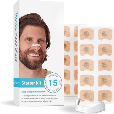 15Pairs Magnetic Nasal Strips Nasal Breathing Dilators Kits Increase Air Intake Improve Sleeping Reduce Snoring for Nighttime - V.I.P Digital Presence