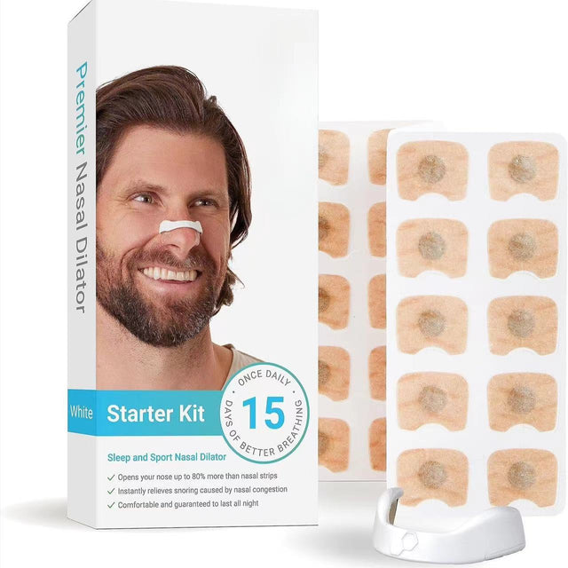 15Pairs Magnetic Nasal Strips Nasal Breathing Dilators Kits Increase Air Intake Improve Sleeping Reduce Snoring for Nighttime - V.I.P Digital Presence