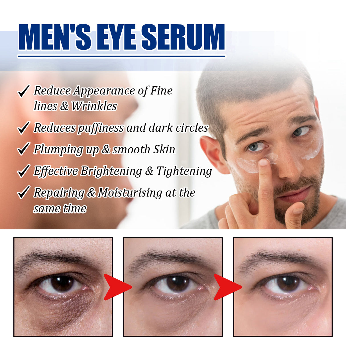 Rejuvenate Eyes Peptide Lifting Eye Gel, Hydrating Moisture Lock Moisture Repair Dull Anti-Aging Eye Care Cream - V.I.P Digital Presence