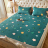 Summer Bed Sheet Ice Silk Mat Soft and Comfortable Latex Mattress Bedding Three-piece Breathable Mat for Comfortable Sleep