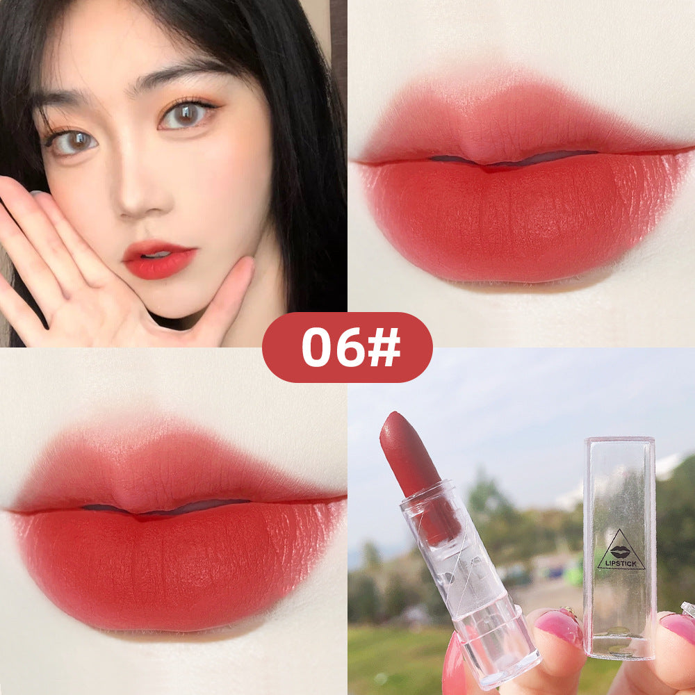 Transparent Shell Lipstick Matte Peach Pink Student Model Plain White Lipstick Sample Lipstick - V.I.P Digital Presence