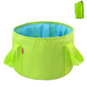 Cubo plegable portátil multiusos para viajes al aire libre, cubo para pies, lavabo, cubo para acampar, cubo agrandado