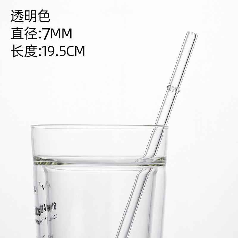 Eco-Friendly High Borosilicate Glass Straw Durable Heat-Resistant Starbucks Kids Straw 27cm Customized - V.I.P Digital Presence
