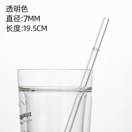 Eco-Friendly High Borosilicate Glass Straw Durable Heat-Resistant Starbucks Kids Straw 27cm Customized - V.I.P Digital Presence