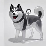 A transparent DIY pet hair memorial keychain box, a sweet keepsake for dog lovers. - V.I.P Digital Presence