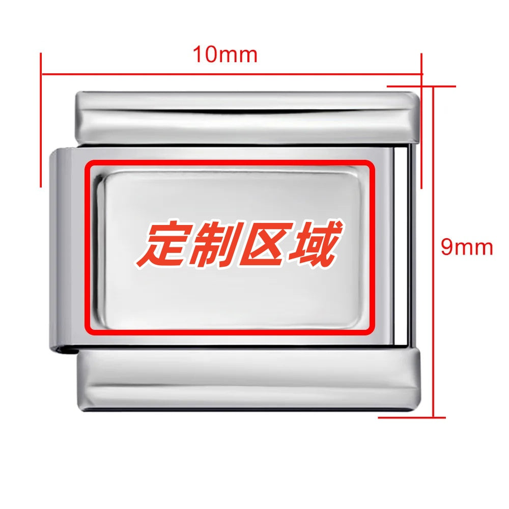 DIY Personalized Photo Picture Frame Making Titanium Steel Watch Band Chain Fashion Splicing Modular Bracelet - V.I.P Digital Presence