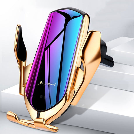 Car Wireless Charger Holder for iPhone X XS XR 8 Plus Mount 10W Qi Fast Charging Auto Clamp Wireless Car Phone Charger Suction - V.I.P Digital Presence