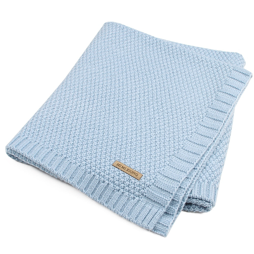 Baby Blanket Knitted Newborn Swaddle Wrap Blankets Super Soft Toddler Infant Bedding Quilt - V.I.P Digital Presence
