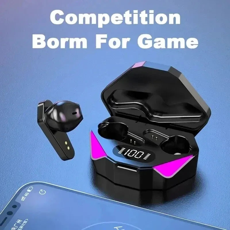 X15 juegos de deportes electrónicos inalámbricos TWS de dos orejas comen pollo con baja latencia pantalla digital táctil 5.0 auriculares Bluetooth - V.I.P Digital Presence