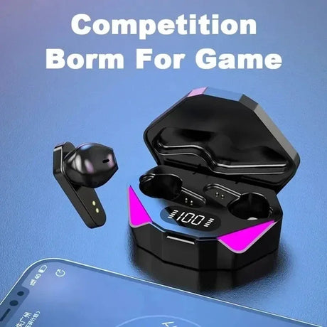 X15 juegos de deportes electrónicos inalámbricos TWS de dos orejas comen pollo con baja latencia pantalla digital táctil 5.0 auriculares Bluetooth - V.I.P Digital Presence