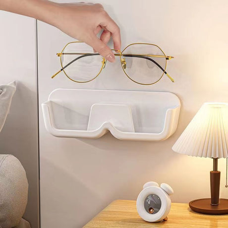 Glasses storage rack wall mounted non perforated decorative wall display sunglasses storage rack storage box - V.I.P Digital Presence