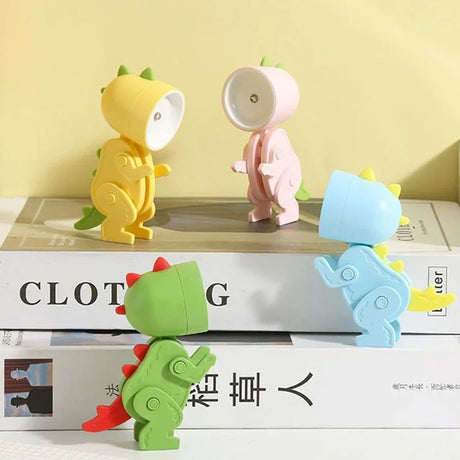 Mini Dinosaur Night Light Battery Magnetic Folding Nights Lamp Bedroom Bedside Table Ornaments Children's Toys LED Night Lights - V.I.P Digital Presence