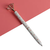 21Color Kawaii Ballpoint Pen Big Gem Metal Ball Pen With Large Diamond Blue And Black Magical Pen Fashion School Office Supplies - V.I.P Digital Presence