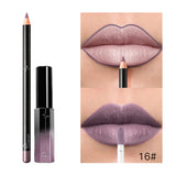 Pudaier 36 Color Matte Lip Gloss Lip Liner Matte Matte Lip Glaze Lipstick Pencil - V.I.P Digital Presence